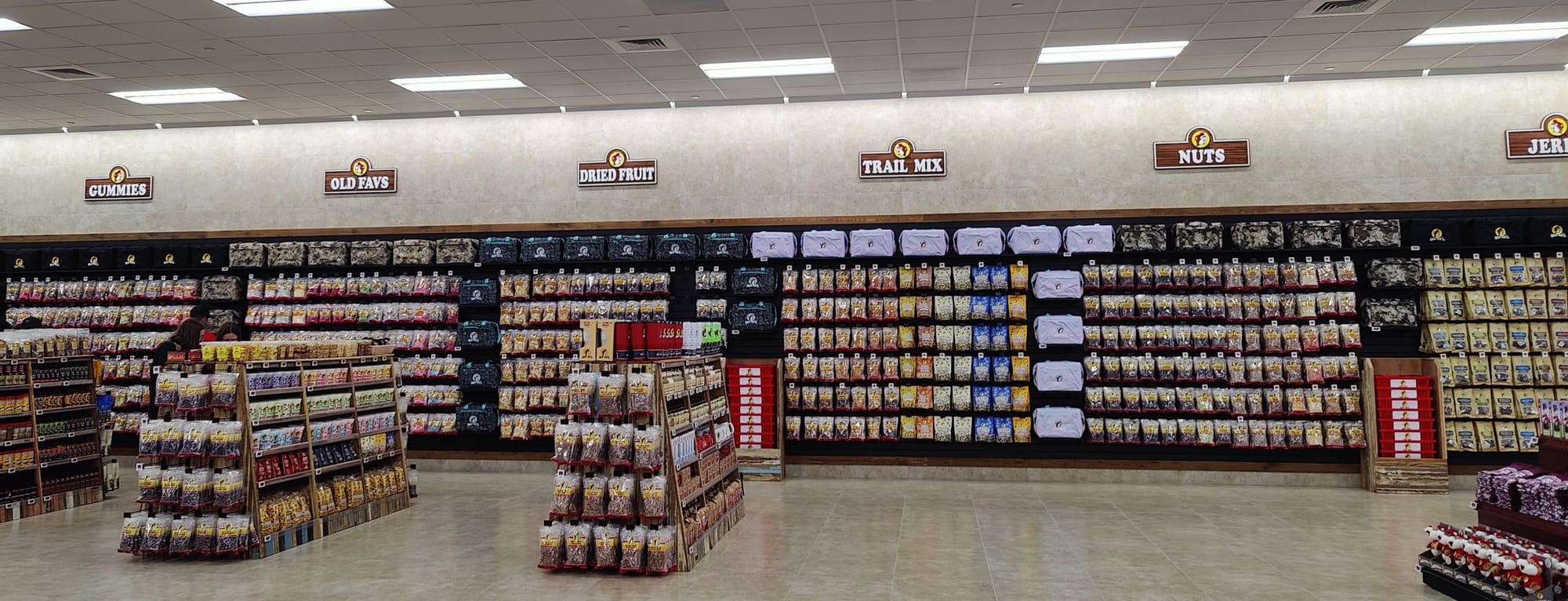 Buc-ee's branded sweets and candy display